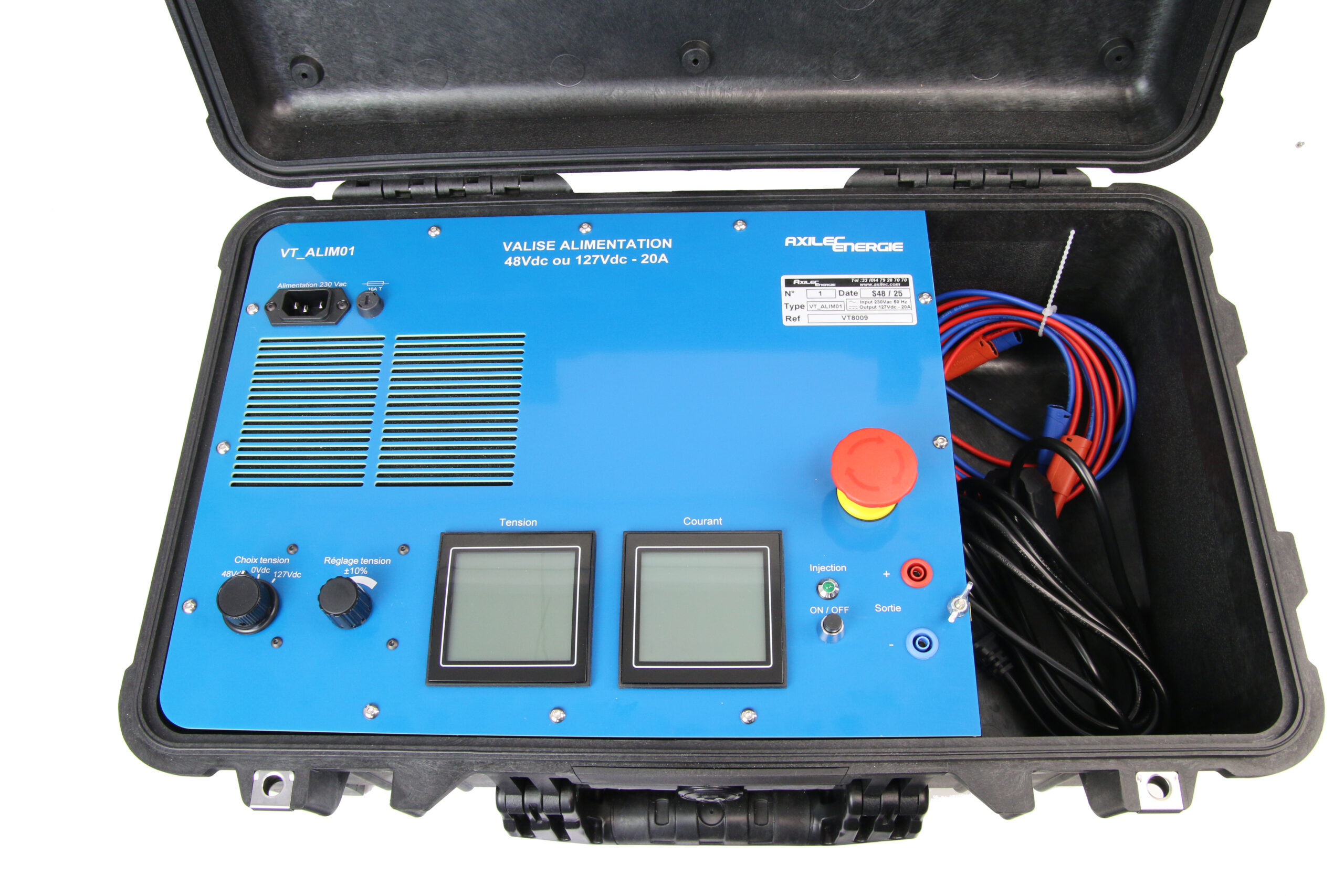 Valise d’énergie face avant vt alim01